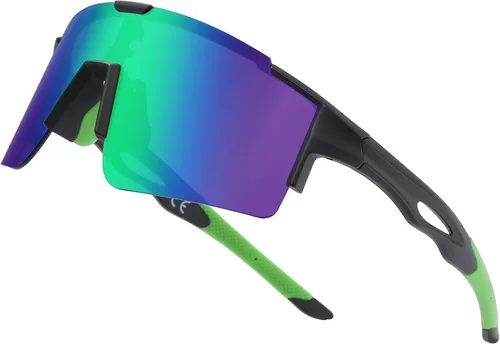 Vista 11 de DUCO Non Polarized Sports Sunglasses UV400 Running Shades DC0032 Impact-resistant Cycling Goggles Non-Slip Baseball Glasses Included Carry Case
