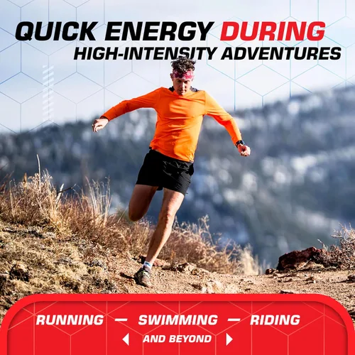 Vista 4 de CLIF BLOKS - Sabor Mountain Berry - Masticables energéticos - Sin OGM - A base de plantas - Combustible rápido para ciclismo y running