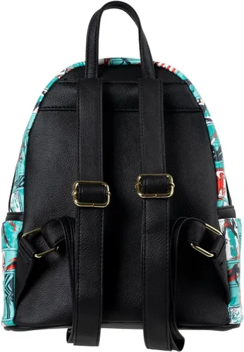 Vista 3 de Loungefly Marvel Spider-Man Across the Spider-Verse - Mini-mochila exclusiva de cómic