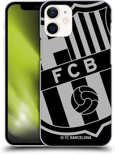 Vista 9 de Head Case Designs Funda rígida con licencia oficial del FC Barcelona Black Crest compatible con Apple iPhone 12 Mini