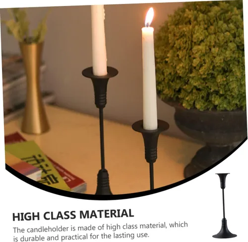 Vista 3 de Candelabros Decoración Festival Candleholder Simple Candleholder Decorativo Candleholder Decoración de Mesa Portavelas Hierro Candelabros Soporte