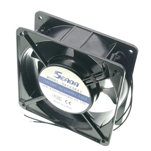 Vista 3 de para SA1238A1 SEADA 110/120V 4.724 in Ventilador axial - 0.25A 50/60HZ 12038 Ventilador de enfriamiento de 2 hilos, ventilador de enfriamiento