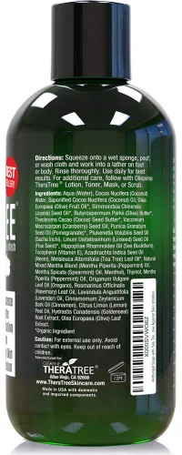 Vista 9 de Jabón oleavine Antifúngico con árbol de té y Neem para el cuerpo, 12 oz Oleavine Botanical blend of tea tree, neem and peppermint oil for daily
