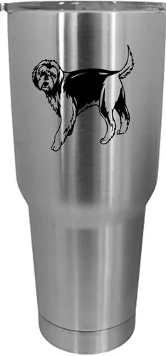 Vista 164 de Cairn Terrier - Vaso grabado con temática de perro, 30 onzas