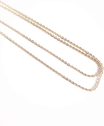 Vista 4 de Collar con medalla del Espíritu Santo de 17,2 pulgadas, cadena chapada en oro de 18 quilates