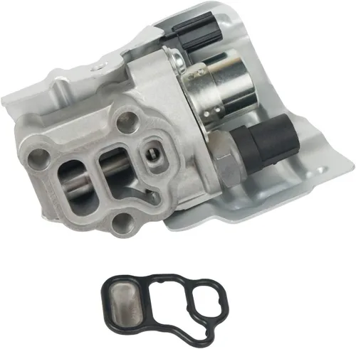 Vista 2 de 15810-RAA-A03 VTEC Válvula de carrete solenoide con interruptor de presión de aceite y junta compatible con 2.4L 2.0L Honda Accord, CR-V, Element
