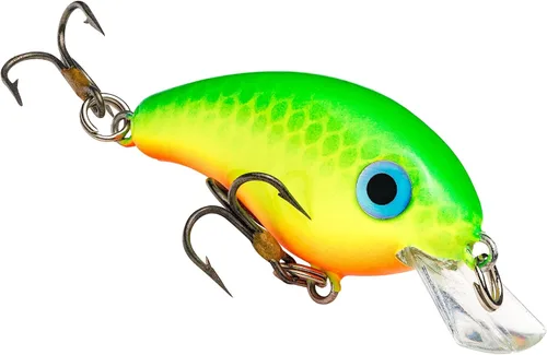 Vista 12 de Strike King Señuelo de pesca Bitsy Pond Minnow Crankbait, 3/32 oz, irresistible para los peces Chartreuse con espalda negra