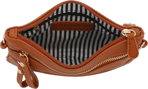 Vista 66 de Bolso de hombro cruzado con múltiples bolsillos y cremallera y correa de muñeca pequeña