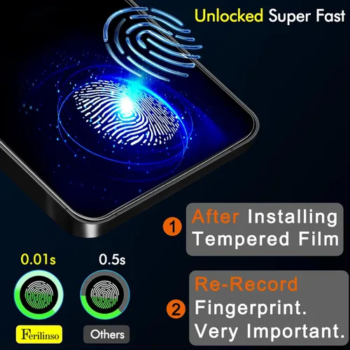 Vista 5 de Ferilinso - Protector de pantalla de privacidad para Samsung Galaxy S26, vidrio templado 3 Pack, 9H+ Hardness, Military-Grade Shatterproof, Case
