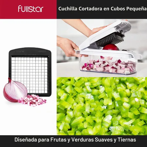 Vista 8 de Fullstar Juego de repuesto de cuchillas – Solo compatible con modelos selectos de picador de verduras Fullstar – Juego de inserción de 2 piezas
