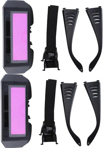 Vista 4 de 2 unids solar oscurecimiento automático gafas de soldadura soldador máscara casco ojos gafas soldadura