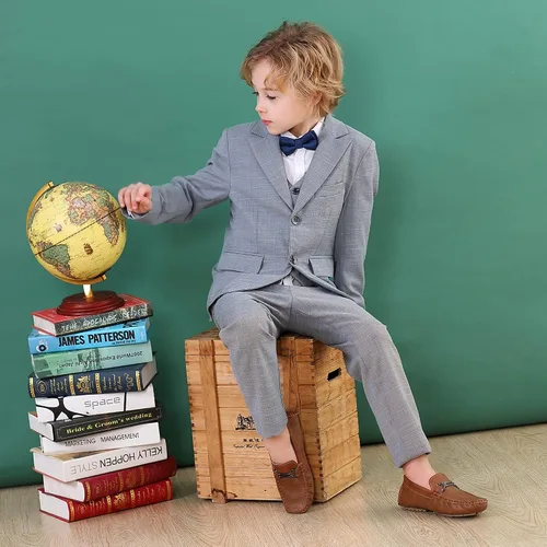 Vista 4 de Hawkwell Penny - Mocasines de vestir infantiles, informales, para infantes y niños pequeños