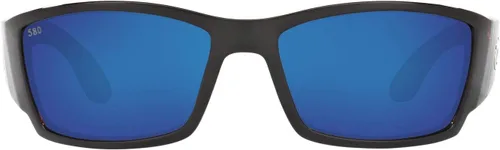 Vista 10 de Costa Del Mar Gafas de sol rectangulares Corbina Low Bridge Fit para hombre Oscuro/Gris Azul Espejo Polarizado-20.46 oz