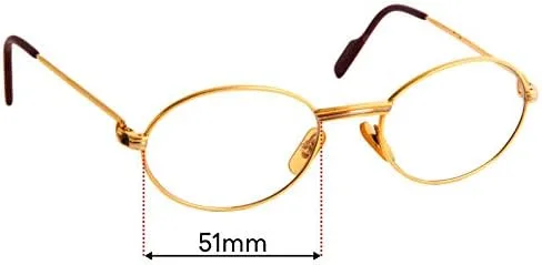 Vista 3 de Sunglass Fix Cartier Unknown - Lentes de repuesto compatibles con marcos Cartier Unknown de 2.008in