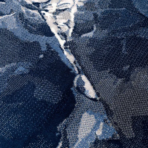 Vista 9 de Abani Alfombras Regal REG110A Azul Gris Diseño de Hielo de Mármol - Alfombra de Área Lavable
