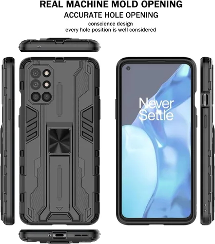 Vista 7 de Asuwish Funda para teléfono OnePlus 8T OnePlus8T Plus 9R 5G con protector de pantalla de vidrio templado y Slim Stand Cell One Plus8T5G On + 1 Plus