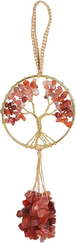 Vista 11 de Adorno de cristal curativo Árbol de la Vida Amatista Natural Árbol de la Vida Charm Espejo de Coche Accesorios Hippie Boho Interior Habitación
