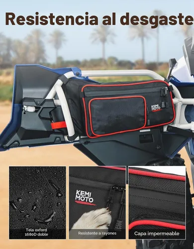 Vista 8 de KEMIMOTO UTV - Bolsas para puerta compatibles con modelos Maverick X3, color rojo, paquete de 4