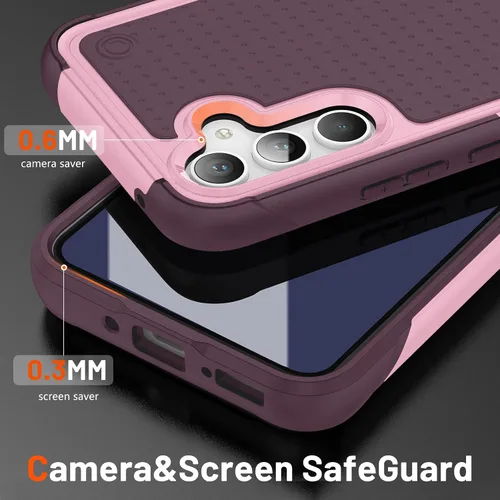 Vista 211 de Jeylly Compatible con Samsung Galaxy A22 5G Funda, Funda Samsung A22 5G con 2pcs protectores de pantalla de vidrio templado