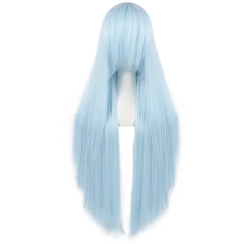 Vista 108 de anogol Vocaloid 32" 80 cm de largo recto de Cosplay peluca Pelucas Para Fiestas Halloween, Anaranjado
