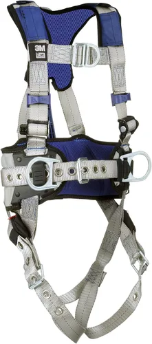 Vista 3 de 3M DBI-SALA ExoFit X100 Arnés de seguridad para distribución de peso, protección contra caídas, con cinturón corporal, acolchado de cadera