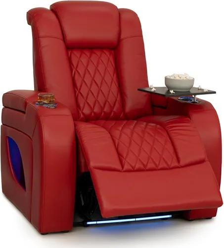 Vista 89 de Seatcraft Asientos de cine en casa Virtuoso LT Tawny Single reclinable Leonado