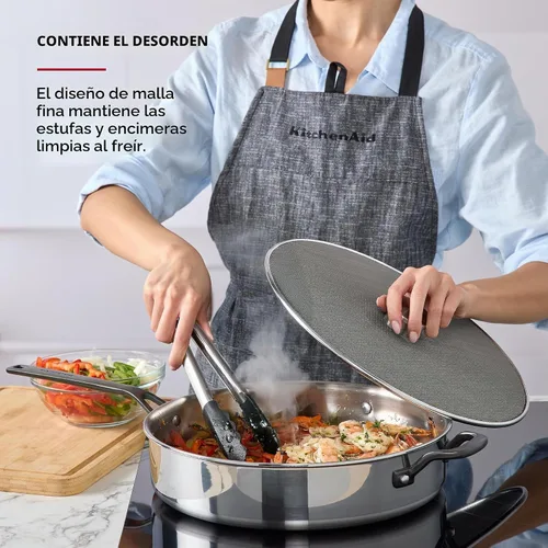 Vista 4 de KitchenAid Pantalla universal contra salpicaduras 2-Acero inoxidable