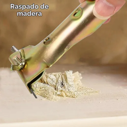 Vista 6 de Herramienta raspadora de pintura con 2 cuchillas extra reversibles de doble filo de 2 pulgadas, raspador de carburo de limpieza resistente
