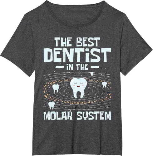 Vista 20 de El mejor dentista - Molar Teeth Dental Odontología DDS Camiseta Negro