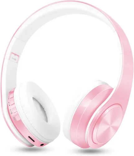 Vista 10 de RAT TAIL V5.0 Auriculares Bluetooth sobre la oreja, auriculares estéreo inalámbricos y con cable plegables micro SD/TF, FM para teléfono celular