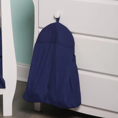 Vista 9 de EVERYDAY KIDS Organizador colgante de almacenamiento de pañales para guardería, apilador de pañales plegable, lavable a máquina y espacio espacioso