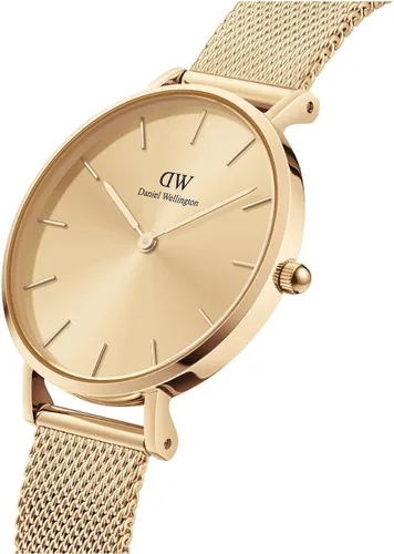 Vista 2 de Daniel Wellington Reloj Petite Evergold, pulsera de malla dorada
