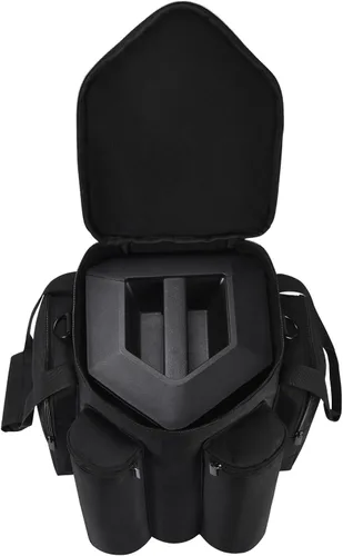 Vista 2 de Estuche de transporte Bolso portátil Estuche de viaje Compatible con Bose S1 Pro+ / S1 Pro Altavoz Bluetooth portátil y micrófono (Negro)