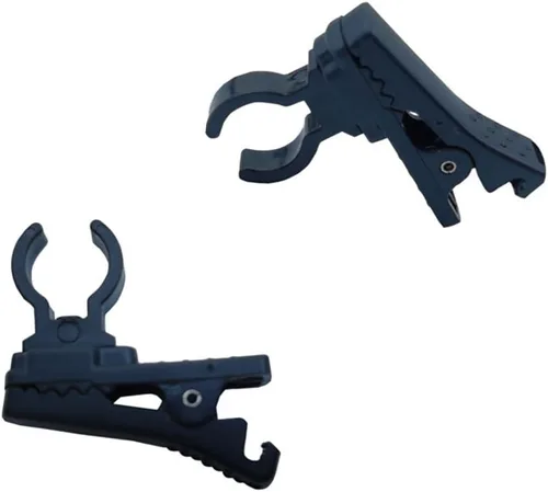 Vista 9 de 2 piezas de plástico ABS Lavalier micrófono clip de corbata para S Ony UWP para Sennheiser para S aramonic para Shure para Boya Ring Lavalier