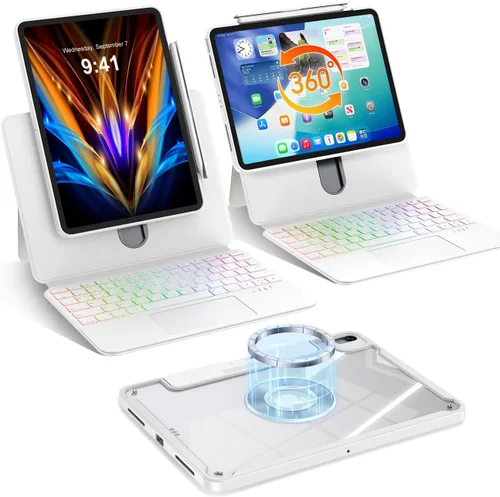 Vista 14 de BLOSOMEET iPad Air magnético de 11 pulgadas (2026 M4/2025 M3/2024 M2) con Negro