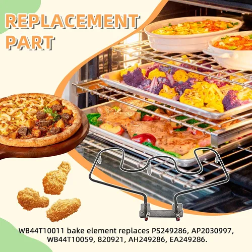 Vista 2 de AMI PARTS WB44T10011 Elemento de horneado del horno de reemplazo Compatible con horno G-E Ken-more JBP68DM1WW, JBP78WB1WW, JBP78AB2AA, JCBP35BJ2BB