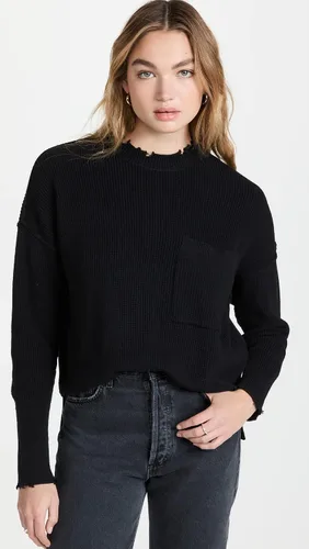 Vista 2 de Pistola Denim Suéter de cuello redondo extragrande Darya para mujer