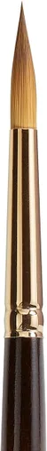 Vista 12 de KINGART Premium Finesse 8020-0 Ultra Round Series - Cepillo para artista, pelo sintético Kolinsky Sable, mango corto, acuarela y pinturas al óleo