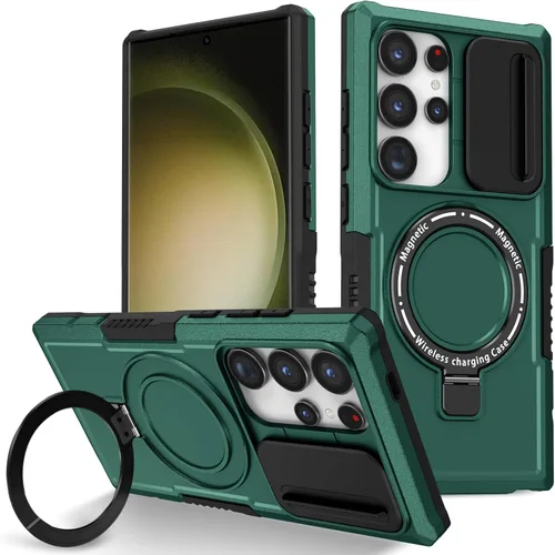 Vista 50 de Funda magnética para Samsung Galaxy Note 20 Ultra, soporte para teléfono, funda protectora mate a prueba de golpes, funda protectora para teléfono
