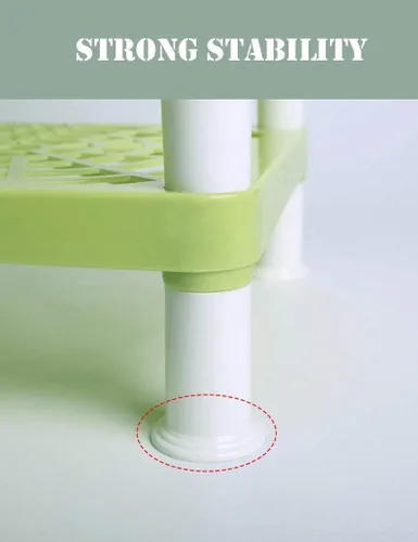 Vista 6 de Zapatero plegable de plástico ajustable banco de almacenamiento organizador de zapatos gabinete no tejido cubierta de tela pequeña estantería