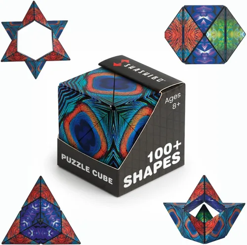 Vista 8 de Shashibo Juguete sensorial antiestrés para adultos y niños, juguete para aliviar el estrés para adultos, adolescentes y niños, juguetes geniales