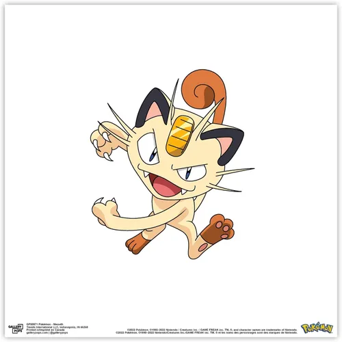 Vista 9 de Trends International Gallery Pops Pokemon - Póster de pared de Meowth, 12 x 12 pulgadas, versión enmarcada en negro