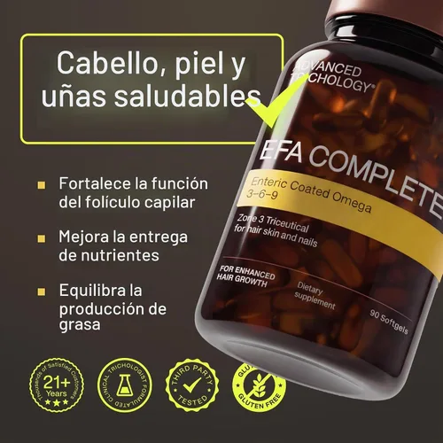 Vista 2 de EFA Completo con Omega 3 6 9 niveles óptimos de aceite de lino de alta potencia, aceite de pescado, aceite de borraja y aceite de onagra de noche