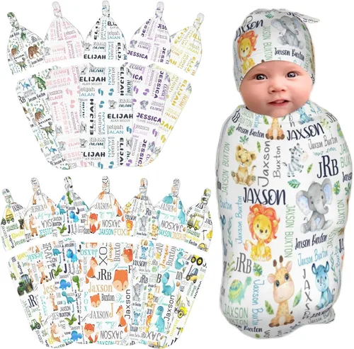 Vista 14 de Manta personalizada para bebé y niño con nombre, mantas de bebé personalizadas para niñas y niños con nombre, artículos personalizados para bebés