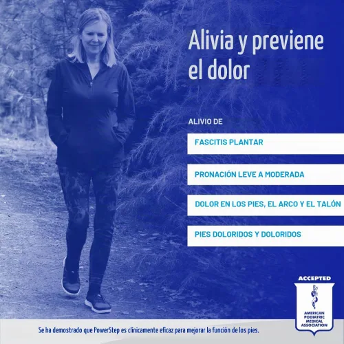 Vista 2 de PowerStep ProTech - Plantillas ortopédicas de longitud completa, insertos de soporte de arco de grado médico para alivio de la fascitis plantar