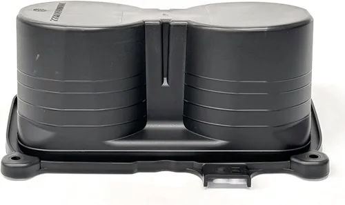 Vista 4 de Portavasos de gran tamaño para Toyota Tacoma de 3ª generación (2016-2023) Reemplazo de portavasos de plástico moldeado para Tacoma – Negro