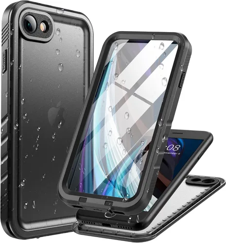Vista 88 de Cozycase TOP - Funda impermeable militar IP68 para iPhone XR, resistente 360 a prueba de golpes, cuerpo completo, con protector de cámara