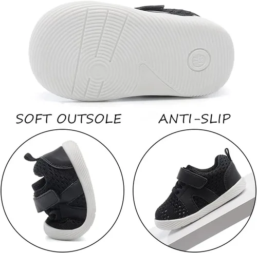 Vista 3 de Zapatos para bebés niños y niñas, antideslizantes, transpirables, para bebés de 6 a 18 meses