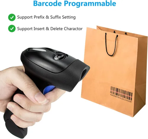 Vista 5 de NetumScan Escáner de código de barras Bluetooth 1D, 3 en 1, escáner inalámbrico automático de código de barras USB CCD lector de código de barras