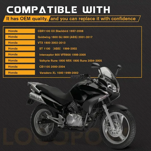 Vista 6 de VTX 1800 Pastillas de freno sinterizadas para Honda VTX1800 GL1800 CBR1100XX Goldwing 1800 Interceptor 800 VFR800F ST1100 ST1300 metal sinterizado